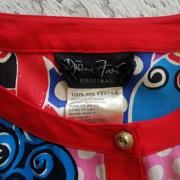 Diane Freis Original Vintage Tunic Abstract - Picture 5 of 7